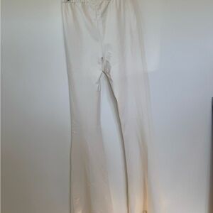 Elegant Cream Boot Cut Pants